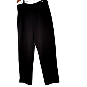Talbots Black Stretch Knit Pull-On Pants Size M Rayon Blend Made‎ in Macau Basic